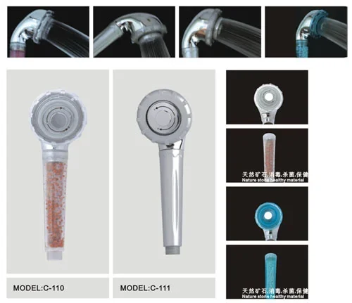 Handheld Showerhead – Stone Filter, water saving shower head – 4SimpleLife, Ecogreen United