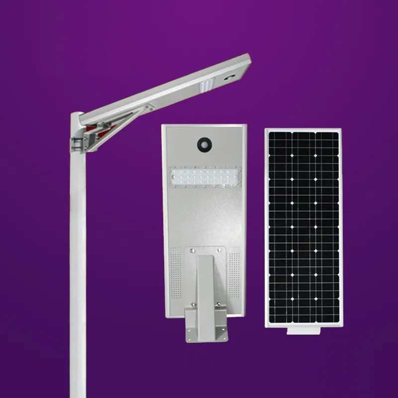 25W Integrated Solar LED Street Light with Motion Sensor view 2