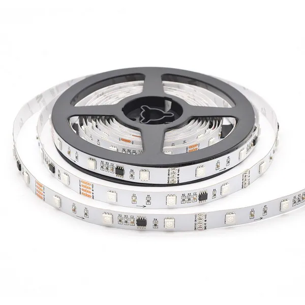 5050 Magic Strip Light,RGB Multicolor Changing Flexible LED Strip 30Led/m for Project or Decoration view 1