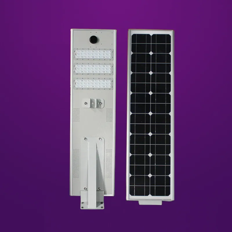 50W Integrated Solar LED Street Light with Motion Sensor view 1