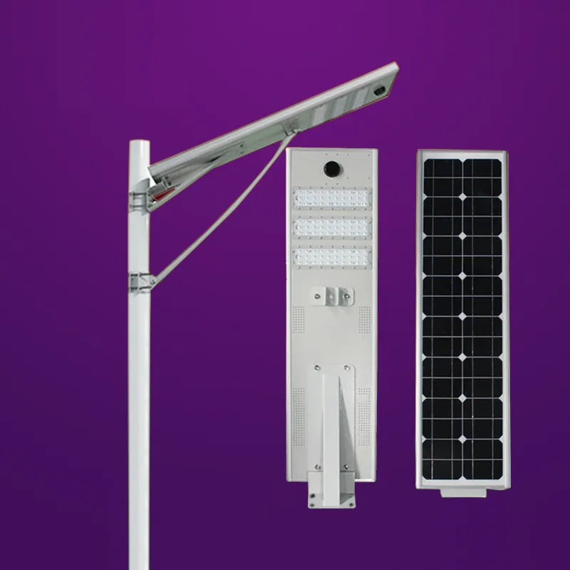 50W Integrated Solar LED Street Light with Motion Sensor view 6