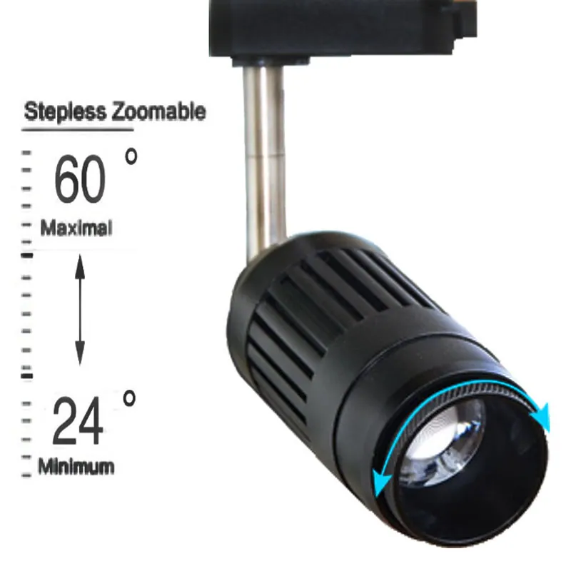 15W Focus Adjustable LED Track Lights view 1