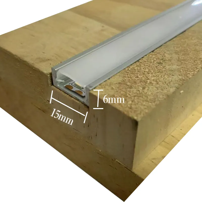 Slim LED Aluminum Channel 15X6mm view 3