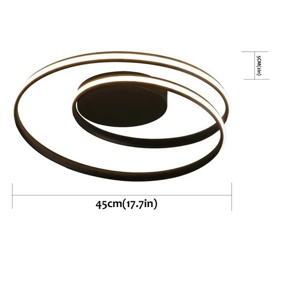 Round Flush Ceiling Lights Dimmable Chandelier Pendant Lighting Fixtures,Remote Control view 6