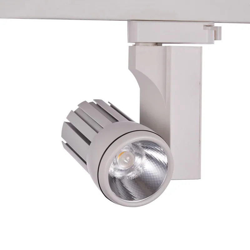 LED COB Track Light Round Spotlight Rotatable Track Lighting Head Angle Adjustable LED Light view 2