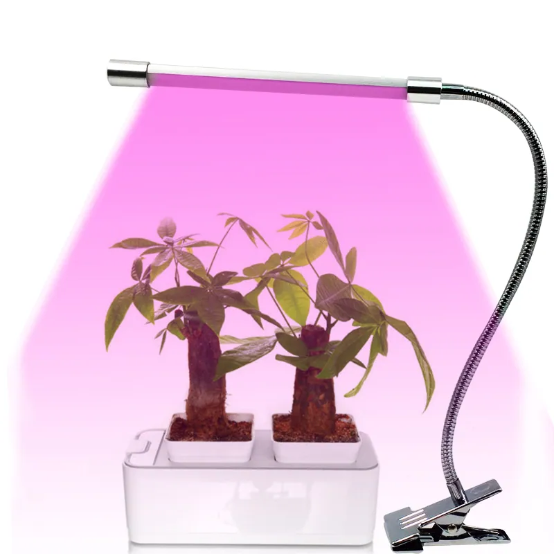 Led Grow Lights for Indoor plants,5V USB Led Plant Light with Flexible Gooseneck Tube and Clip view 1