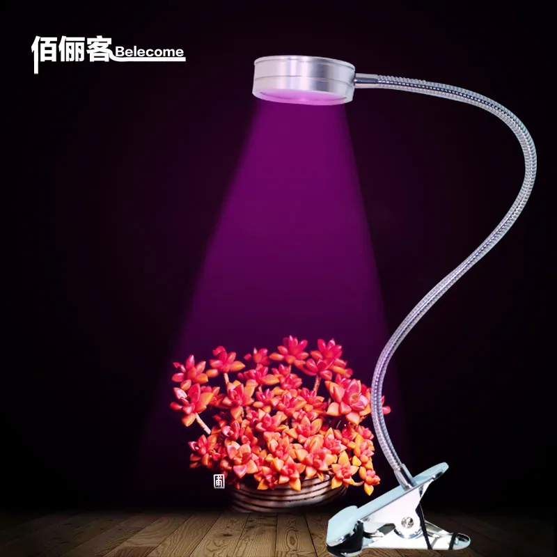 led grow lights for indoor plants,full spectrum led grow light bulb with flexible gooseneck tube and clip
