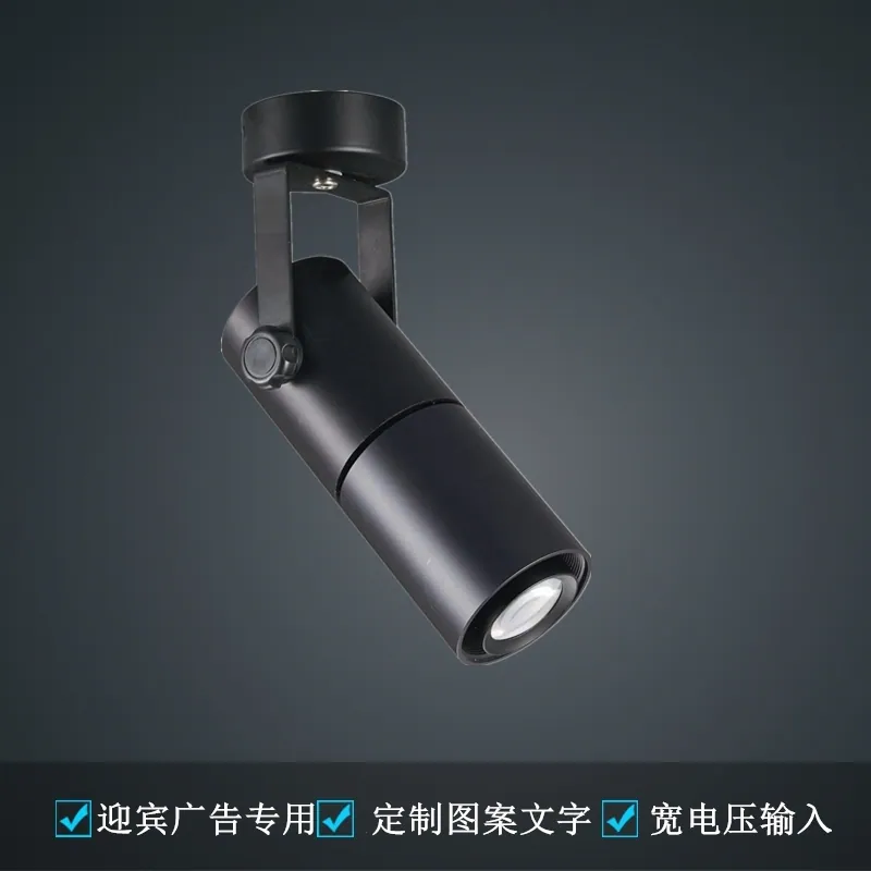 18W COB LOGO Track Spotlight,Rotatable Track Lighting Head,Angle Adjustable LED Light