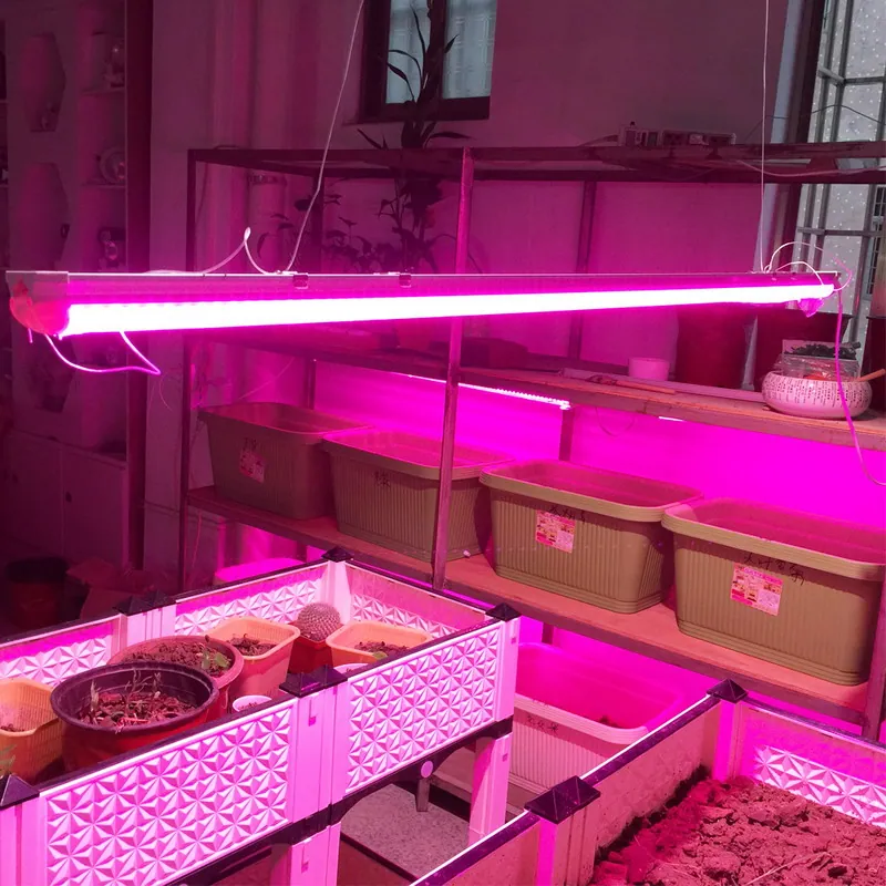 T8 LED Grow Lights,New Energy-Efficient Retrofit LED Bulbs to Replace T8 Fluorescent Tubes,Red 660nm,Blue 460nm view 3