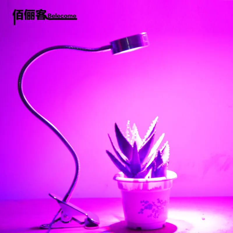 Led Grow Lights for Indoor Plants,full Spectrum Led Grow Light Bulb with Flexible Gooseneck Tube and Clip view 1