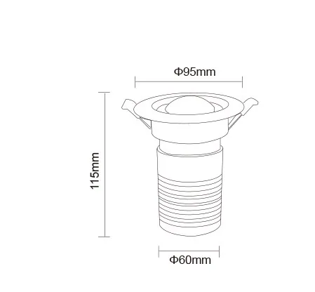 Spotlights ,cob Led Downlight Recessed for KTV,Bar,Hotel,home decor,5W 12W RGB KTV Lighting view 5