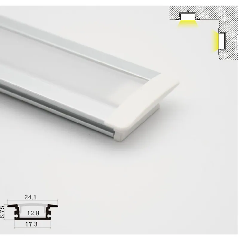 led strip recessed profiles SC2507C