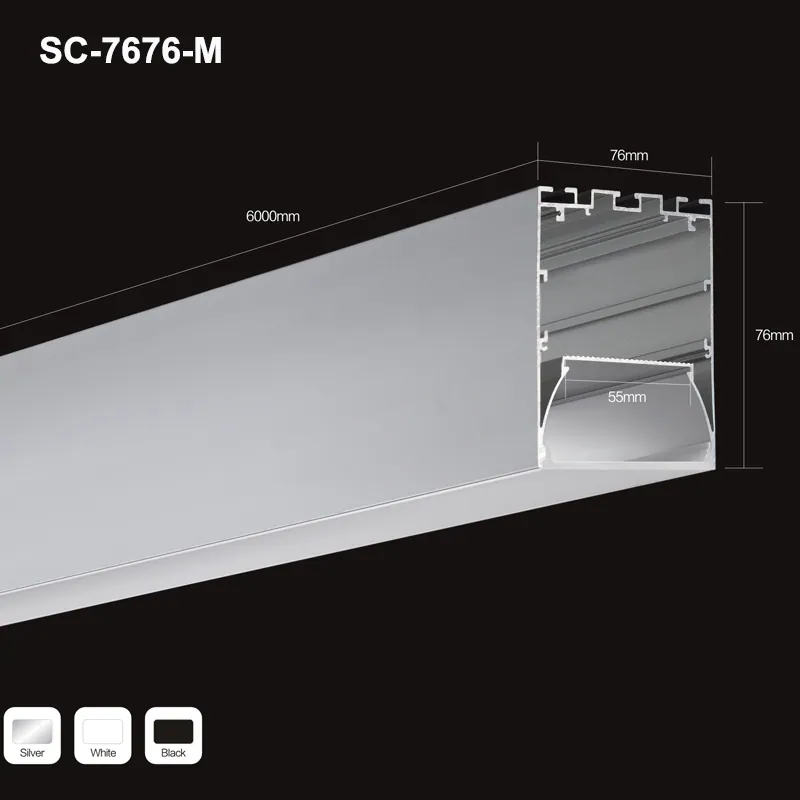 Linear Lighting,linear Light fixture,60W R9>95 Suspended Light Led Lamp 1000mm 1200mm view 2