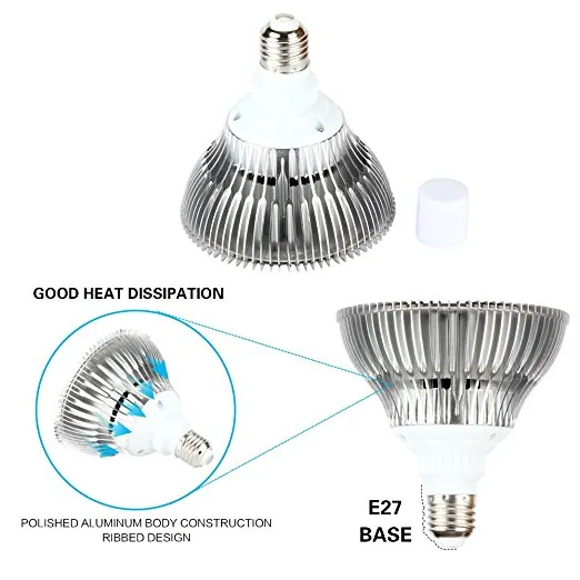 50W 80W LED Grow Light Bulb, Grow Lamp for Indoor Plants, Plant Light Bulb for Indoor Garden Greenhouse and Hydroponic Plants Full Spectrum view 6