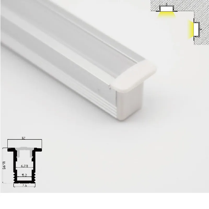 Recessed Led Strip Profile SC0812 view 1