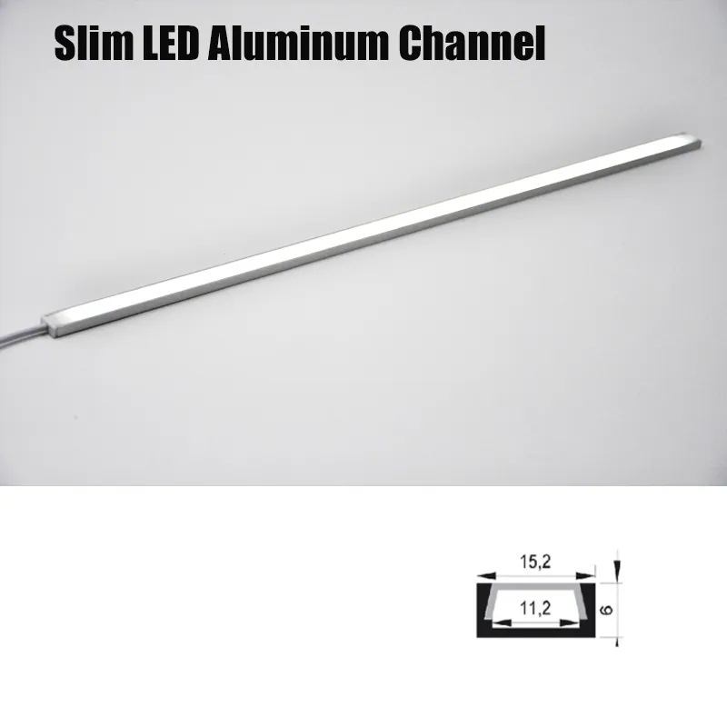 Slim LED Aluminum Channel 15X6mm view 1