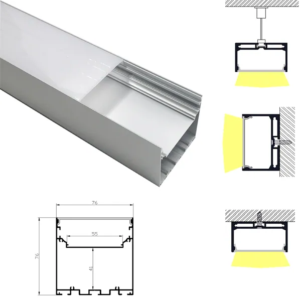 Suspend LED Aluminum Profile SC7676,LED Linear Light