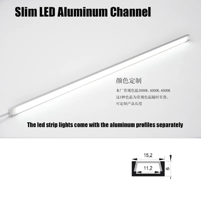 Slim LED Aluminum Channel 15X6mm view 4
