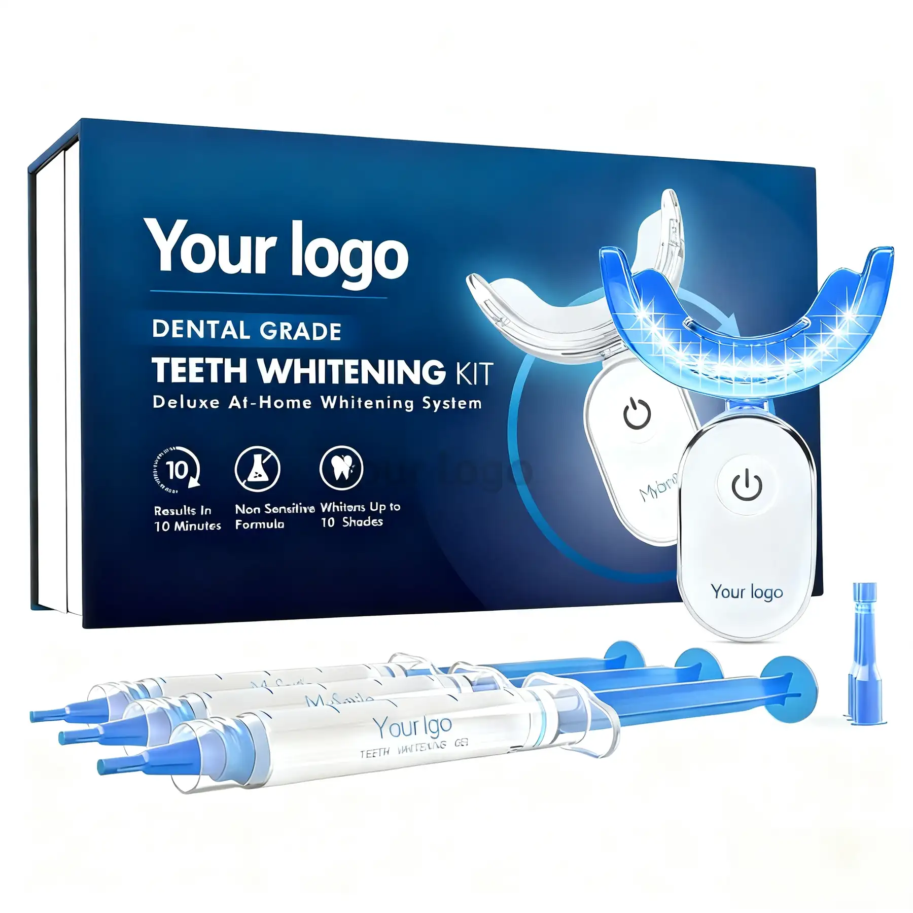 B-28LED-PAP Teeth Whitening Kit - 28-LED rechargeable lamp with non-peroxide PAP gel