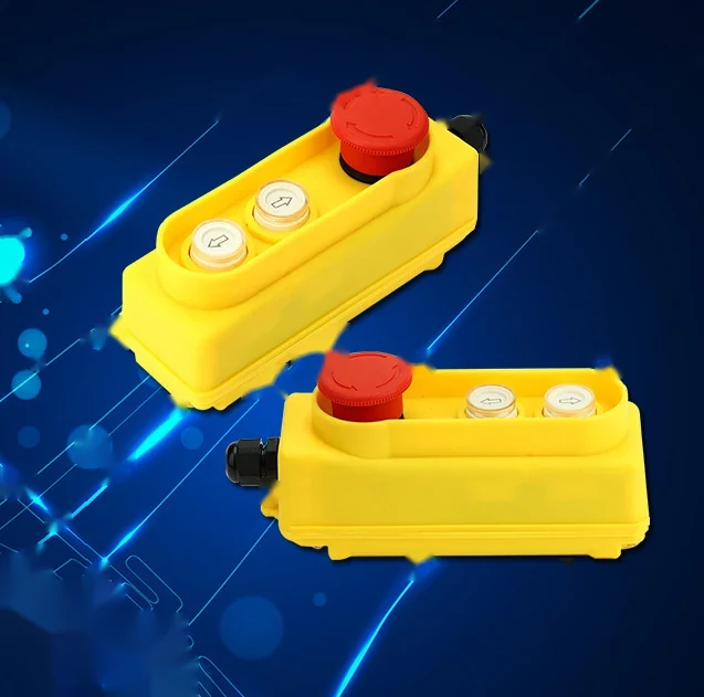 AR1-21WD waterproof overhead crane switch in glass fibre housing with two buttons