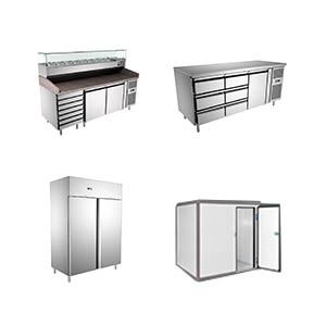 Commercial refrigeration equipment: chillers, freezers and cold rooms