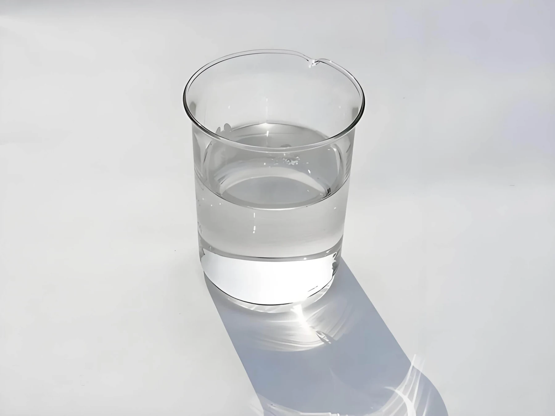 1,2-Hexanediol clear liquid in a graduated laboratory beaker