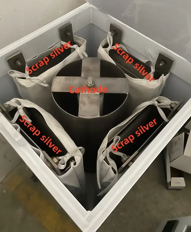 Silver Electrolysis Refining Machine 10kg Per 24h equipment