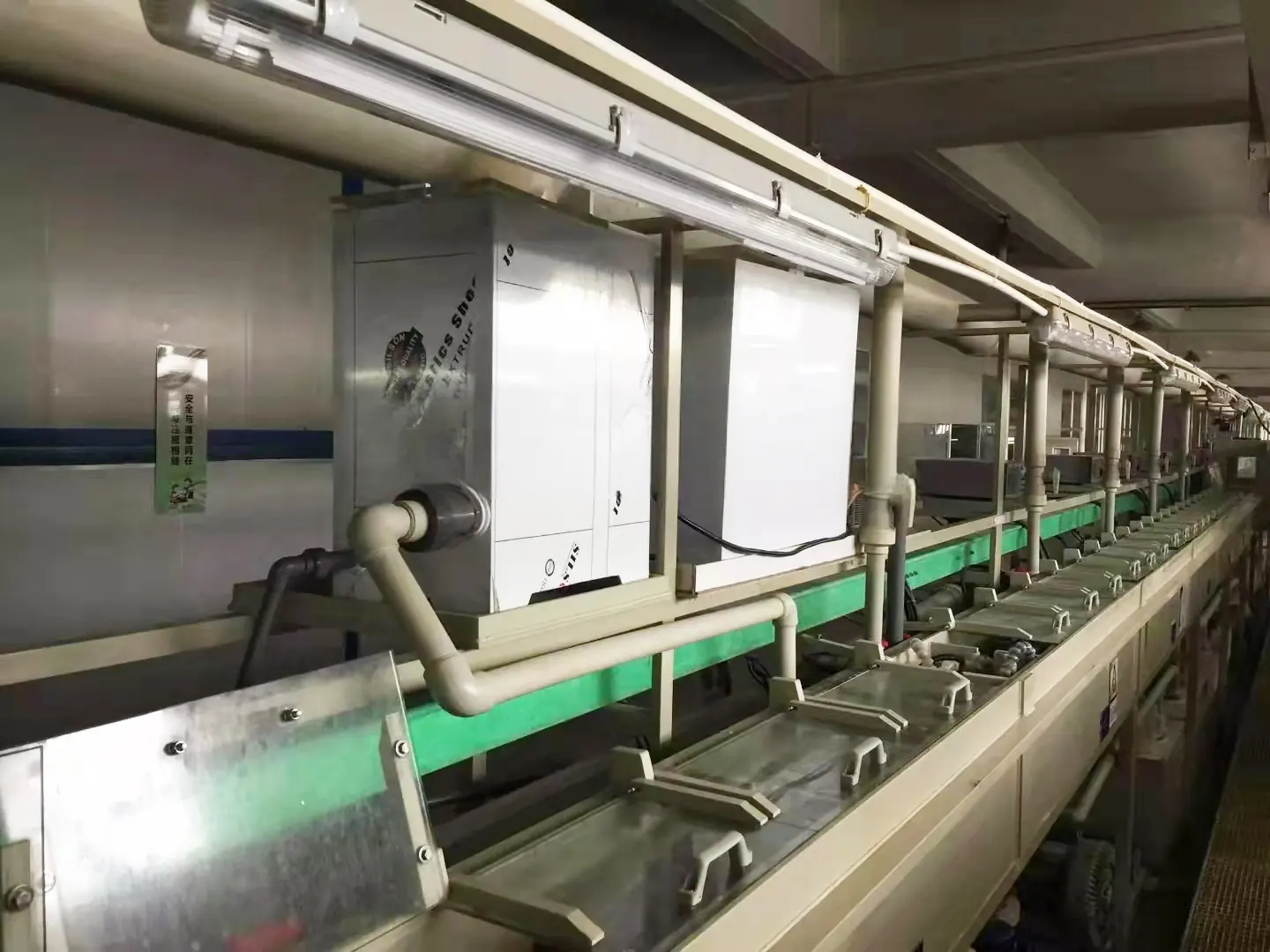 Continuous electroplating production line served by Aicheng recovery machines