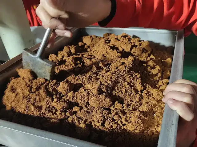 Copper cathode sheet lifted from an electrolysis cell