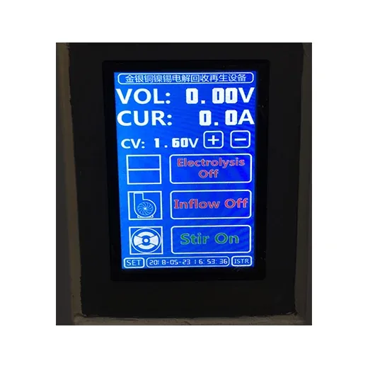 Gold Electrowinning Machine For Carbon Desorption And Cyanide Leach Solution in use