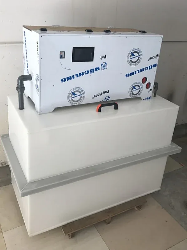 Gold Electrowinning Machine For Carbon Desorption And Cyanide Leach Solution in use