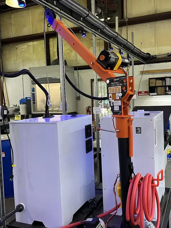 Machines prepared for shipment