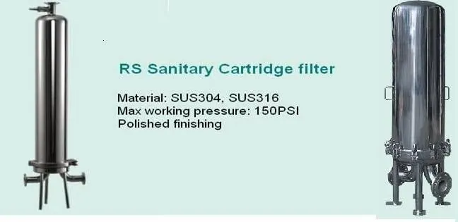 RS Sanitary Cartridge Filter Housing
