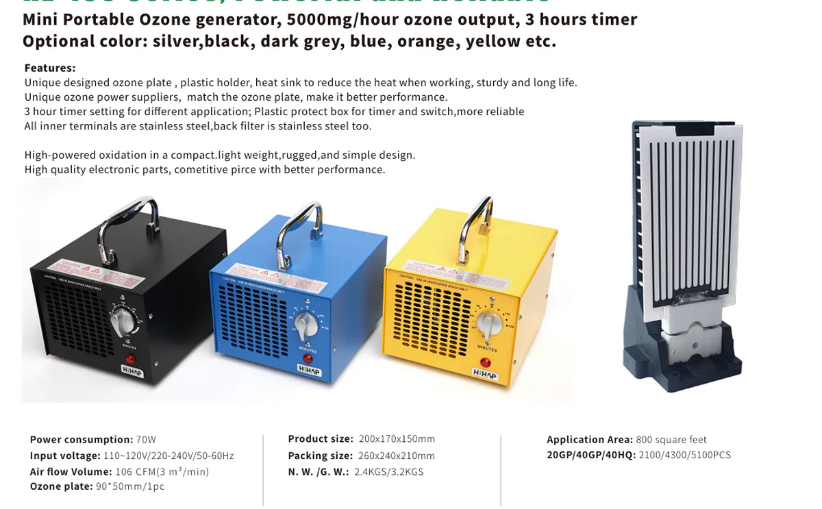 HE-150SL Ozone Generator for car and boat