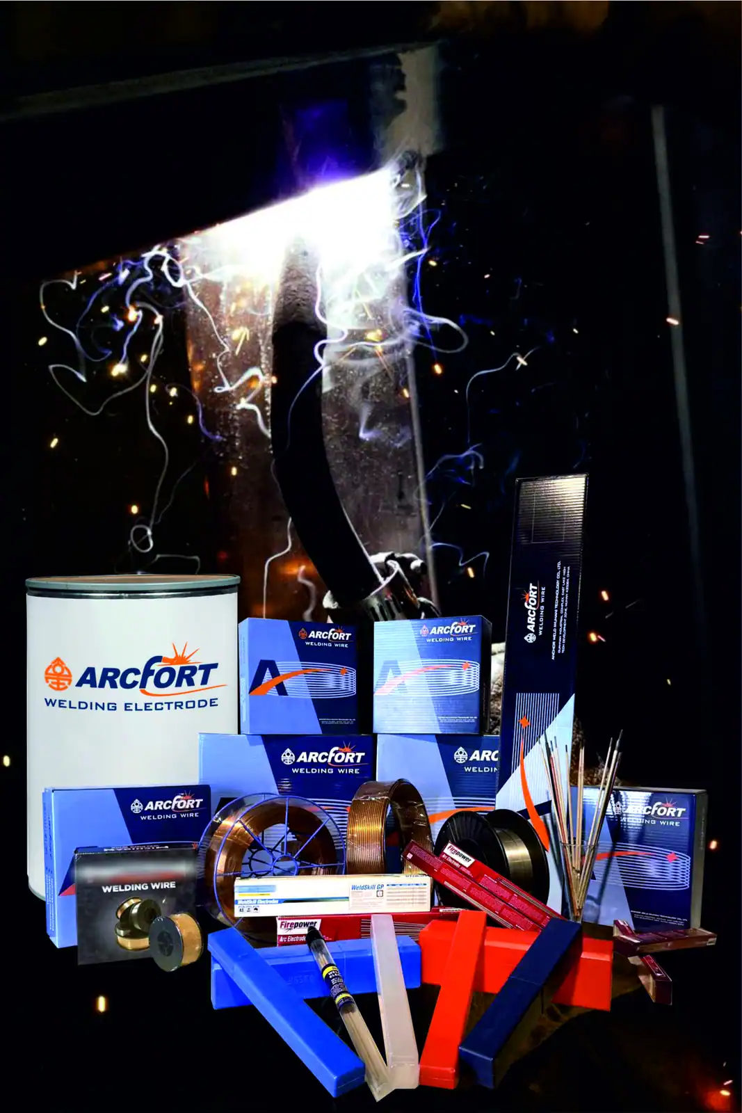AKWELD ARCFORT stand at a welding trade exhibition