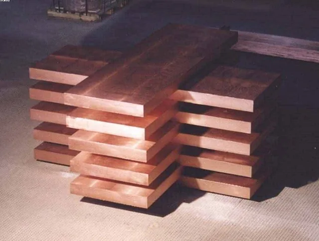 Beryllium copper plate and sheet