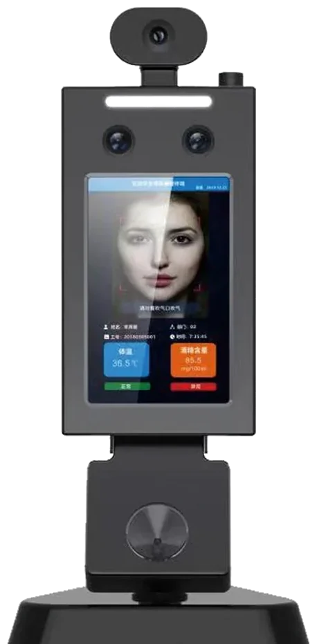ALCOKSON alcohol screening terminal with facial recognition camera and display