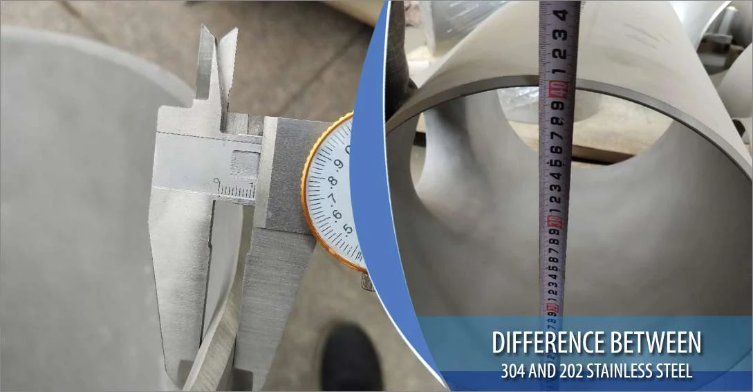 Comparison of stainless steel grades 304 and 202