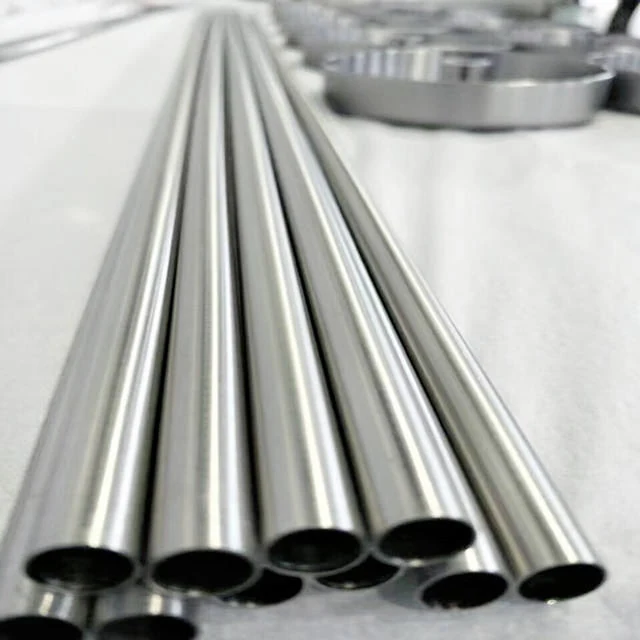 Nickel alloy seamless pipe ends showing wall thickness and bore finish