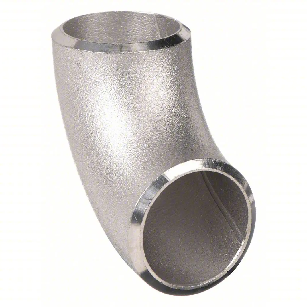 90 degree long radius elbow in 304L stainless steel