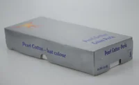 Grey cardboard box for Pearl Cotton fast colour thread with MUSATEX phoenix logo