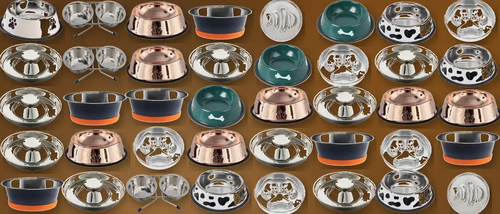 Stainless Steel Pet Bowls from the Alpethome catalogue