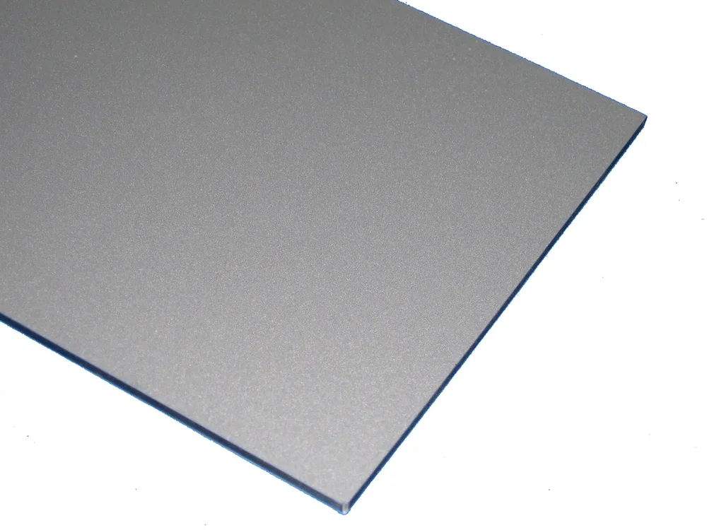 Glossy solid color aluminum composite panel sample