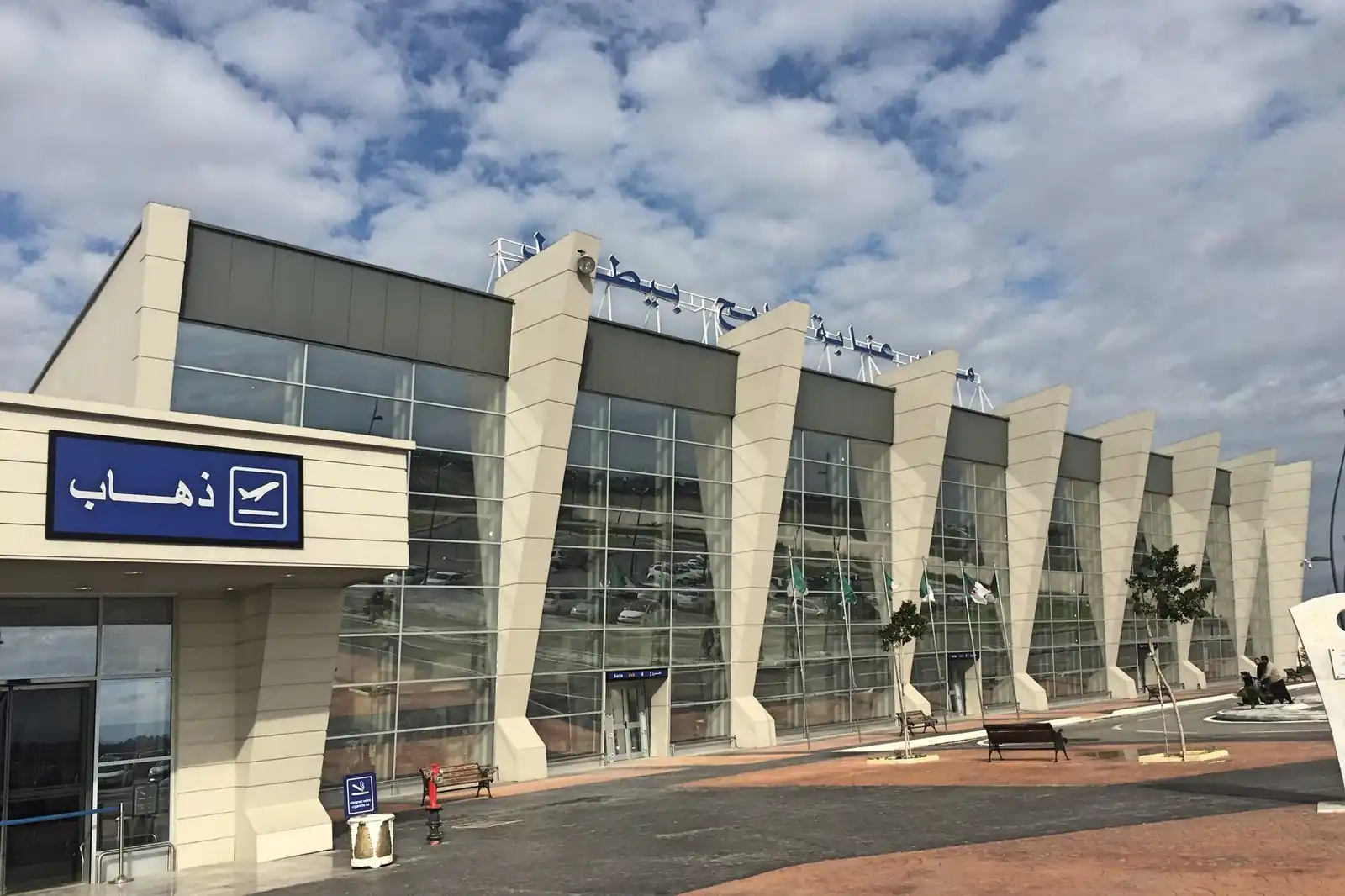 Airport building in Algeria clad with ALUCOVERBOND aluminum composite panels