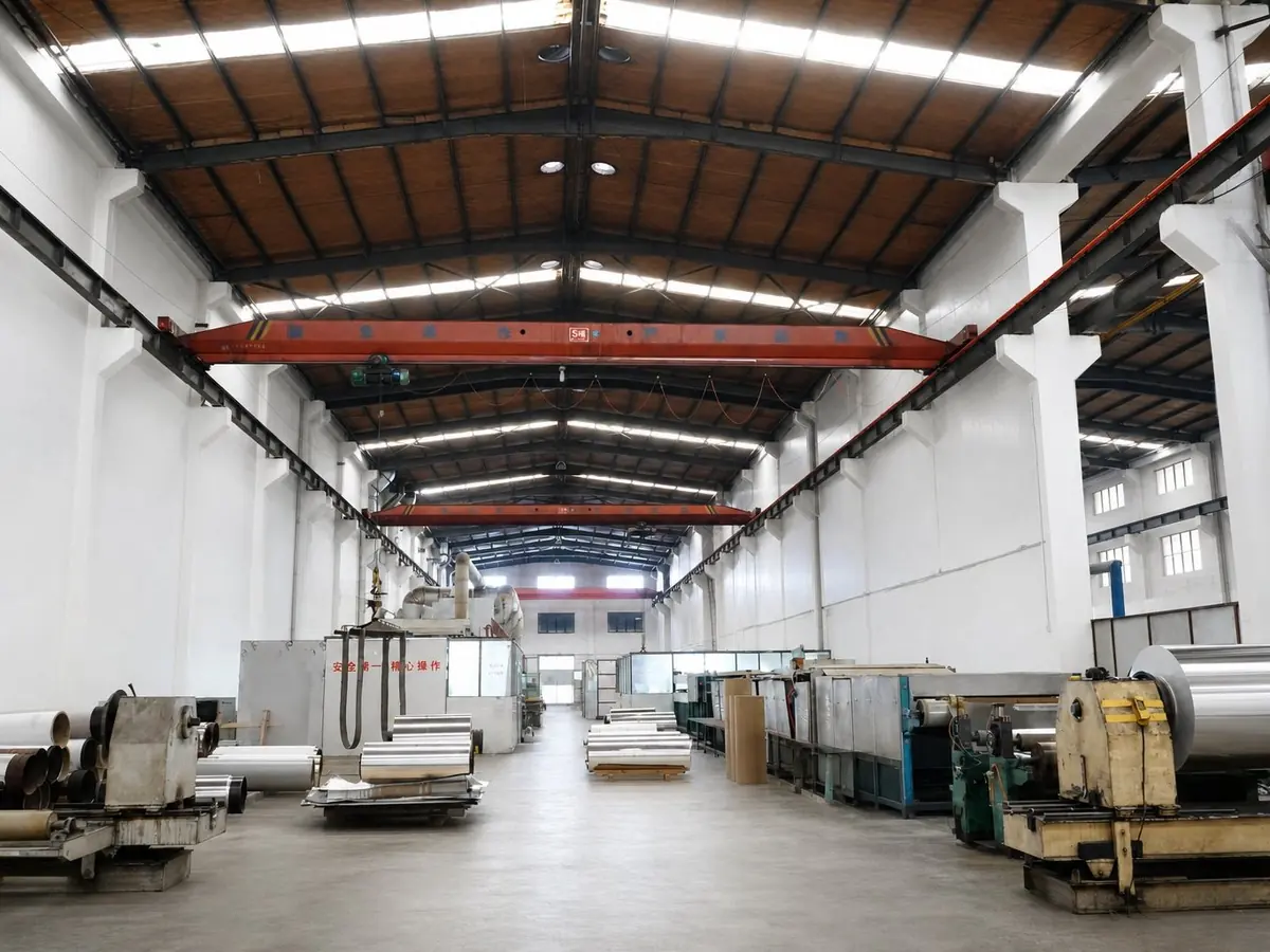 Three-roller reversal precision coating line inside the ALUCOVERBOND factory