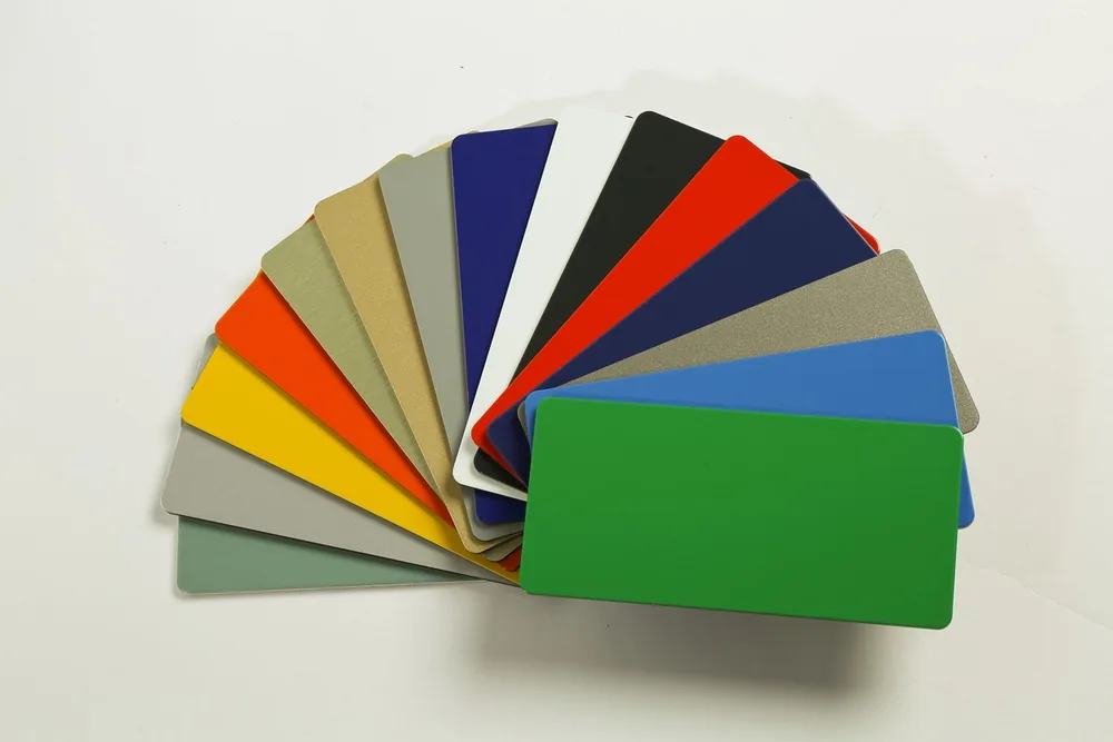 Ultra-wide 2000mm aluminum composite panels stacked in multiple colors
