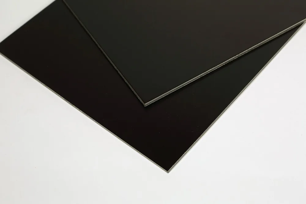 High-gloss polyester coated aluminum composite panel in graphite