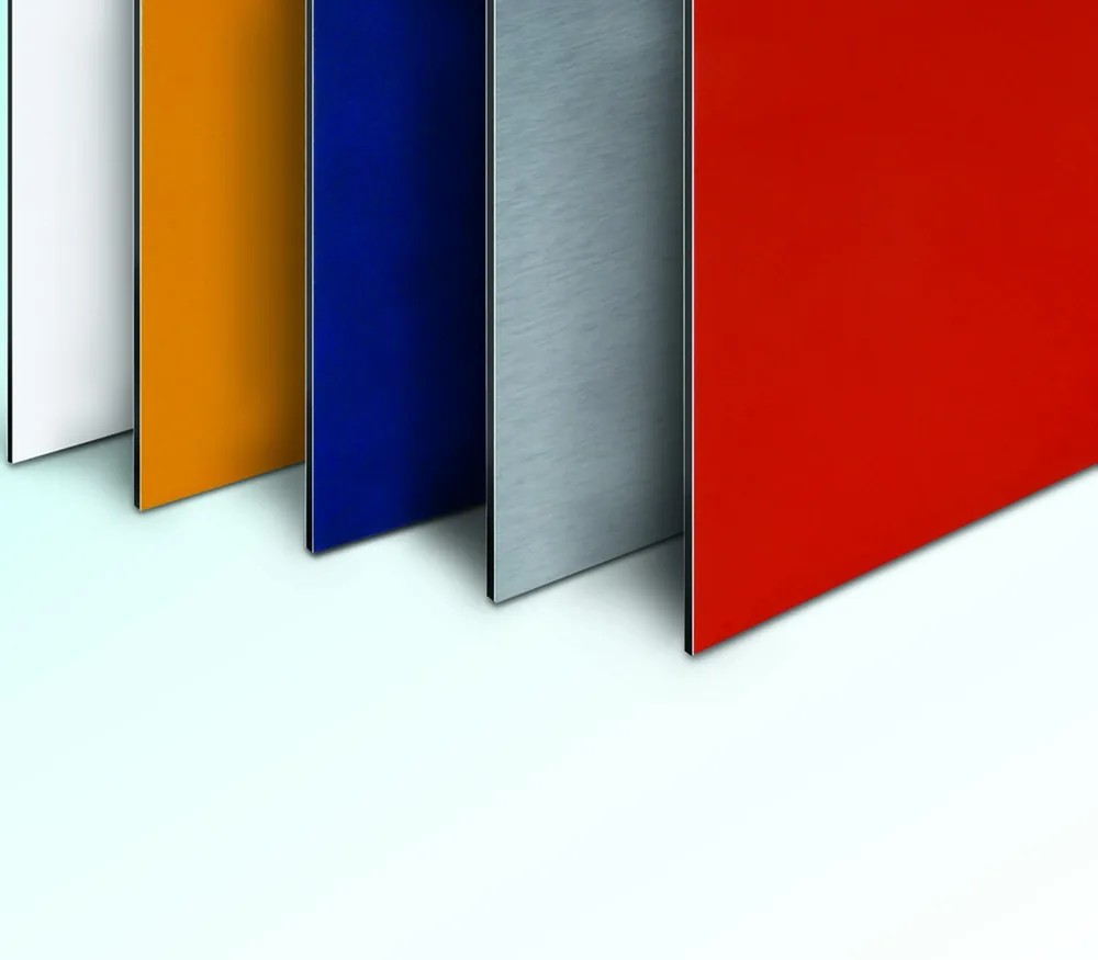 Polyester coated matt aluminum composite panels for UV printing