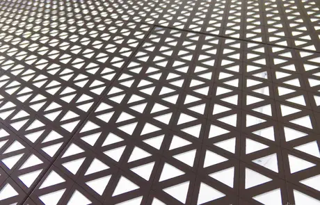 AA6063 Material Perforated Aluminum Building Decorative Sheet for Fence Cladding