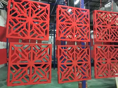 Aluminum Metal Interior Facade Cladding Laser Cut Decorative Panels